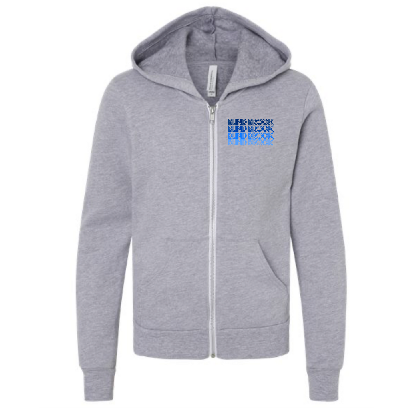 Grey Blind Brook Repeat Zip Up