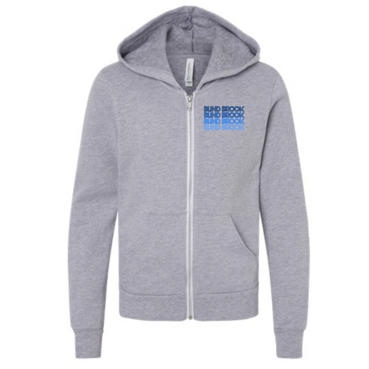 Grey Blind Brook Repeat Zip Up