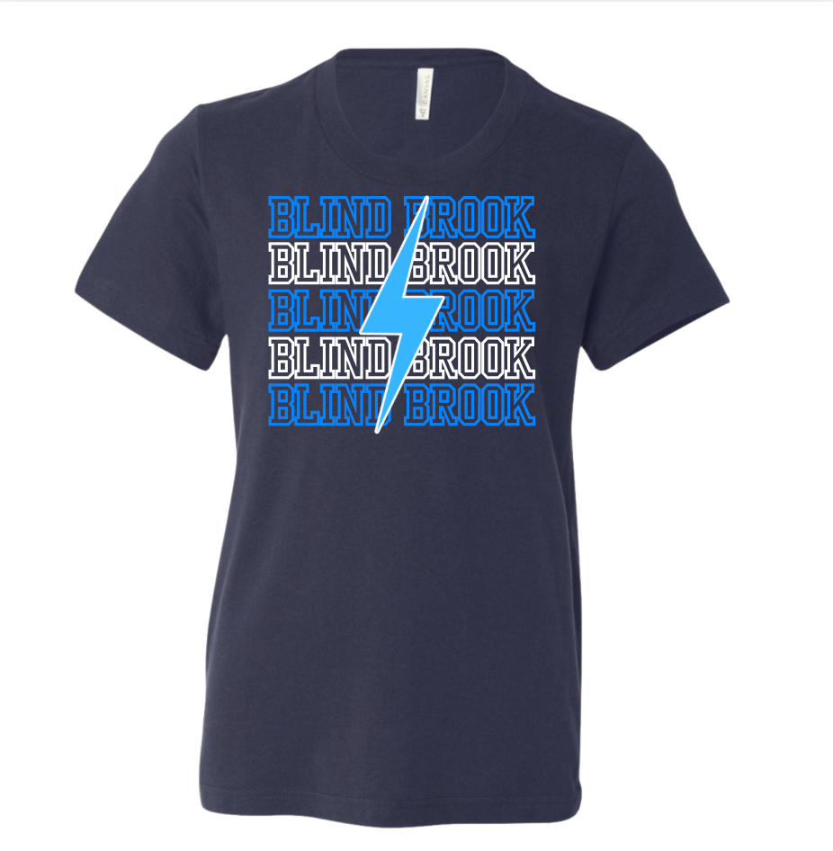 NAVY BLIND BROOK REPEAT WITH BOLT TSHIRT