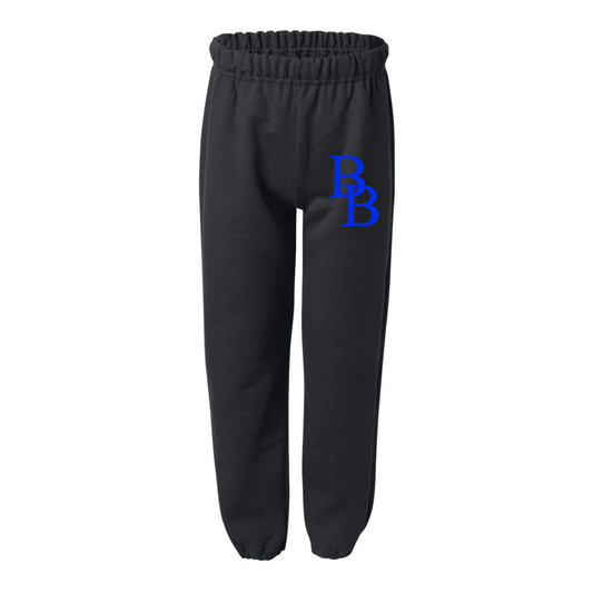 Black Sweatpants with BB Logo - Blue