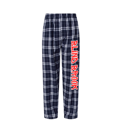 Graffiti Flannel Navy Pants