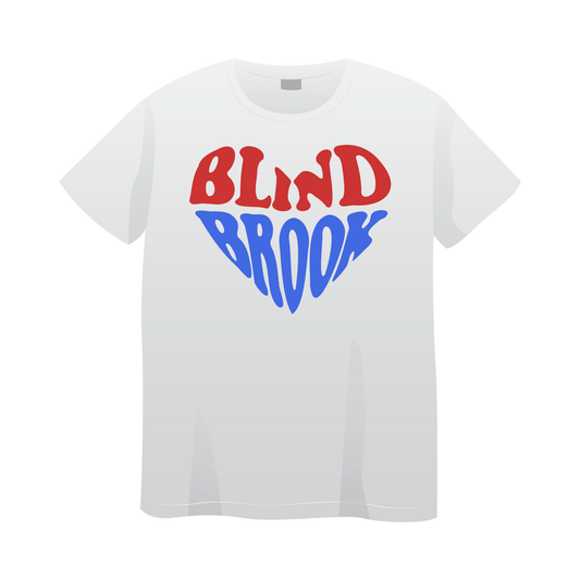 Blind Brook Heart White T-shirt