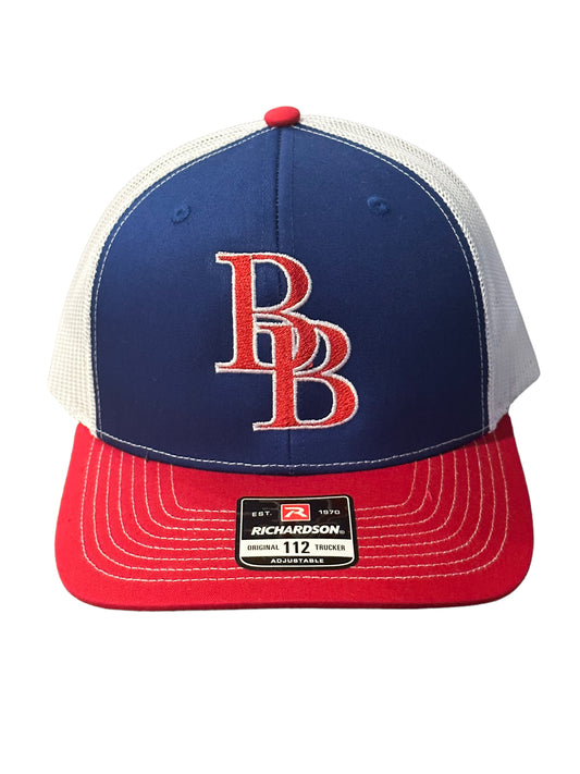 Red White and Blue Baseball Hat