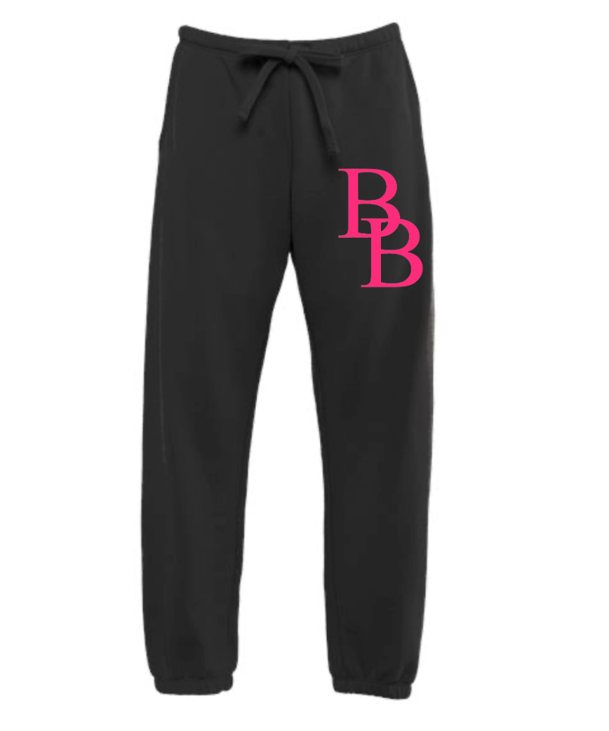 Women's Laguna Sueded Sweatpants with Neon Pink BB